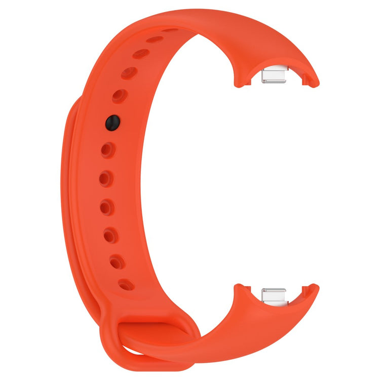 Vildt Flot Silikone Rem passer til Xiaomi Smart Band 8 - Orange#serie_8