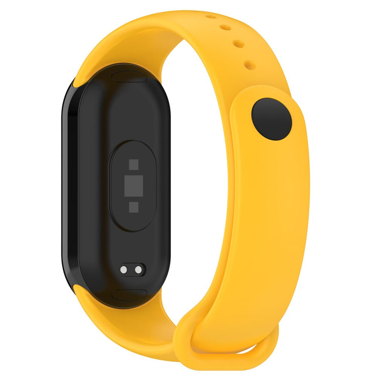 Vildt Flot Silikone Rem passer til Xiaomi Smart Band 8 - Gul#serie_9