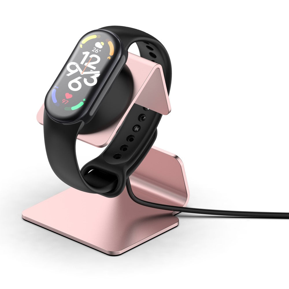 Metal Ladestation passer til Xiaomi Smart Band 8 - Pink#serie_3