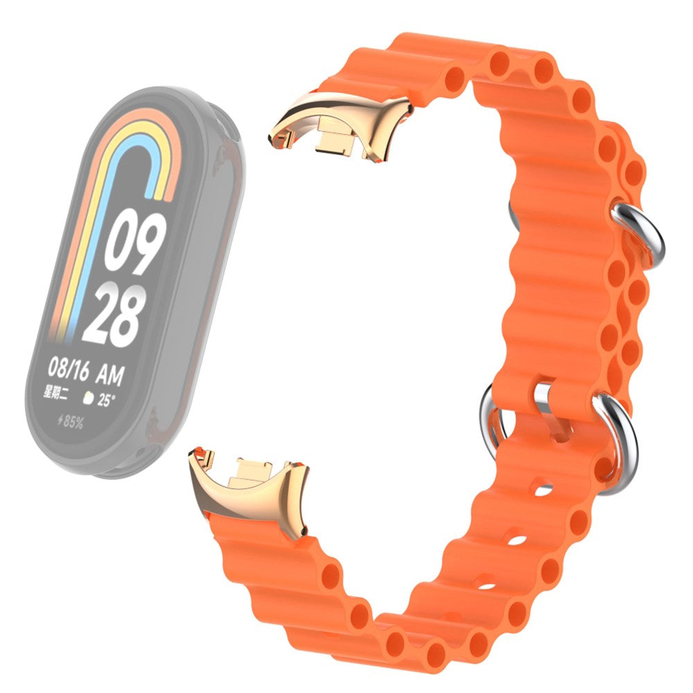 Flot Silikone Cover passer til Xiaomi Smart Band 8 - Orange#serie_14