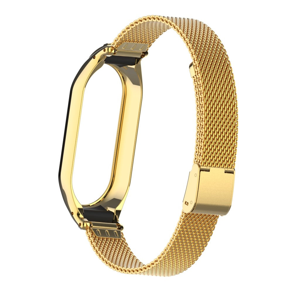 Godt Metal Cover passer til Xiaomi Smart Band 8 - Guld#serie_1