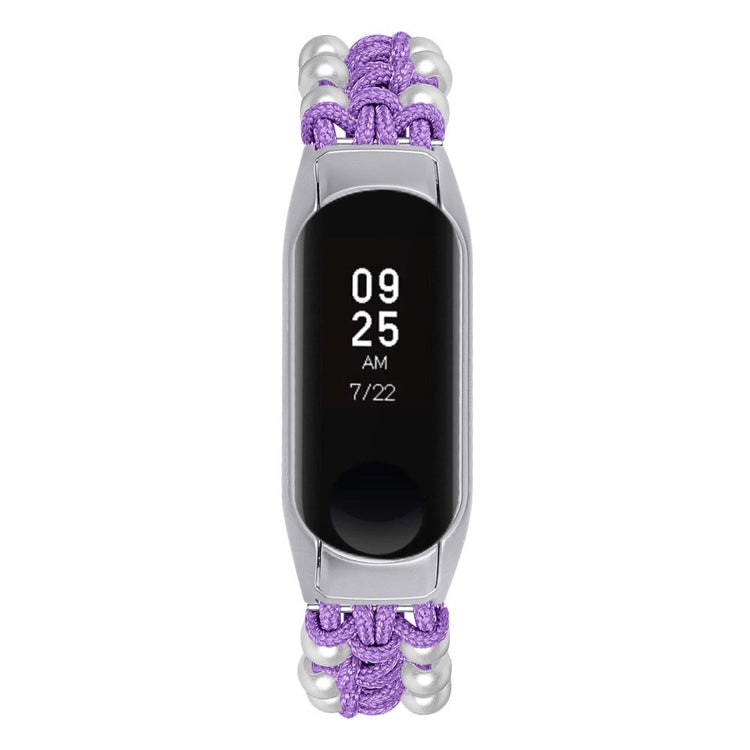 Rigtigt Godt Nylon Rem passer til Xiaomi Smart Band 8 - Lilla#serie_8