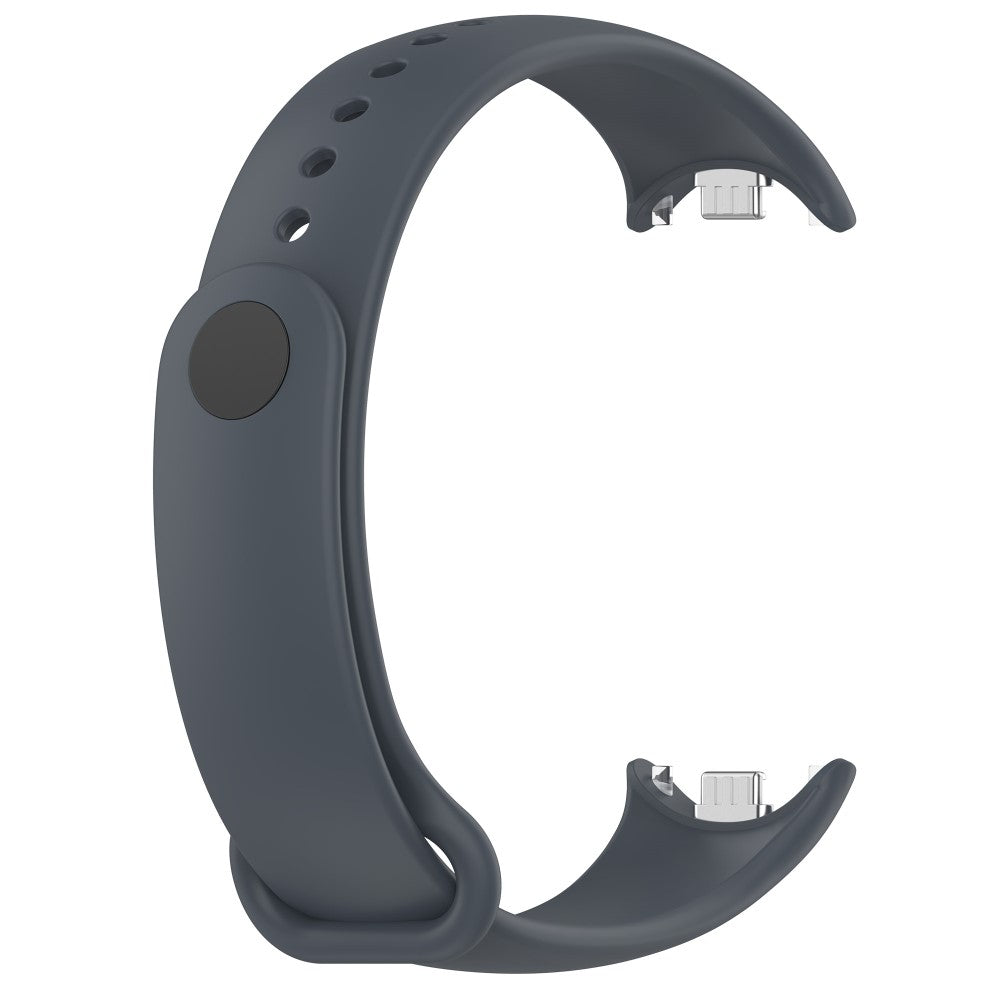 Mega Flot Silikone Rem passer til Xiaomi Smart Band 8 - Sølv#serie_1