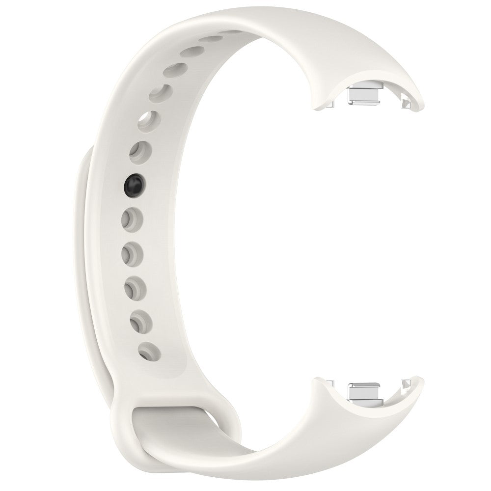 Mega Flot Silikone Rem passer til Xiaomi Smart Band 8 - Hvid#serie_3