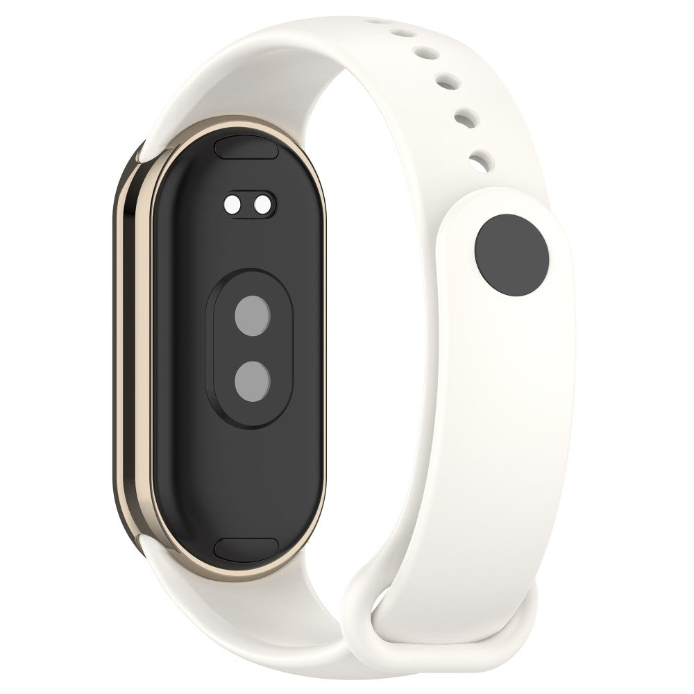 Mega Flot Silikone Rem passer til Xiaomi Smart Band 8 - Hvid#serie_3