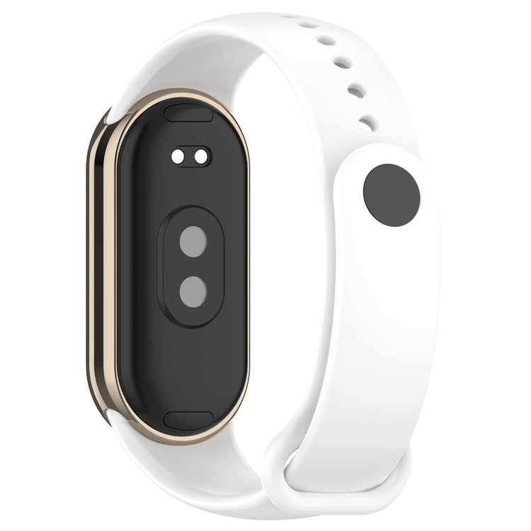 Mega Flot Silikone Rem passer til Xiaomi Smart Band 8 - Hvid#serie_4