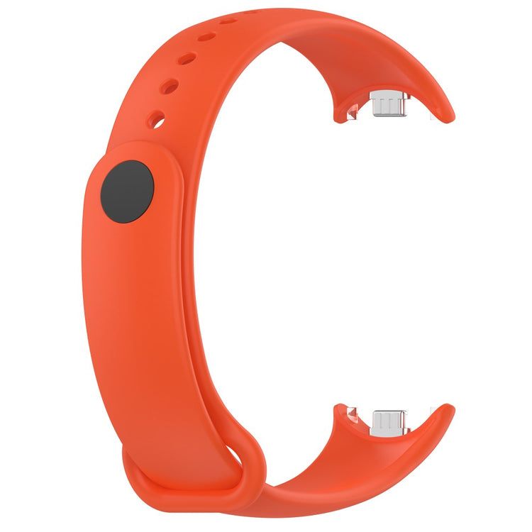 Mega Flot Silikone Rem passer til Xiaomi Smart Band 8 - Orange#serie_5