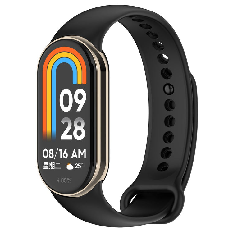 Mega Flot Silikone Rem passer til Xiaomi Smart Band 8 - Sort#serie_6