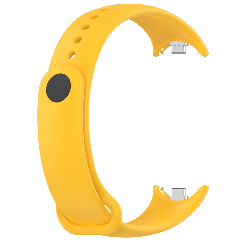 Mega Flot Silikone Rem passer til Xiaomi Smart Band 8 - Gul#serie_7