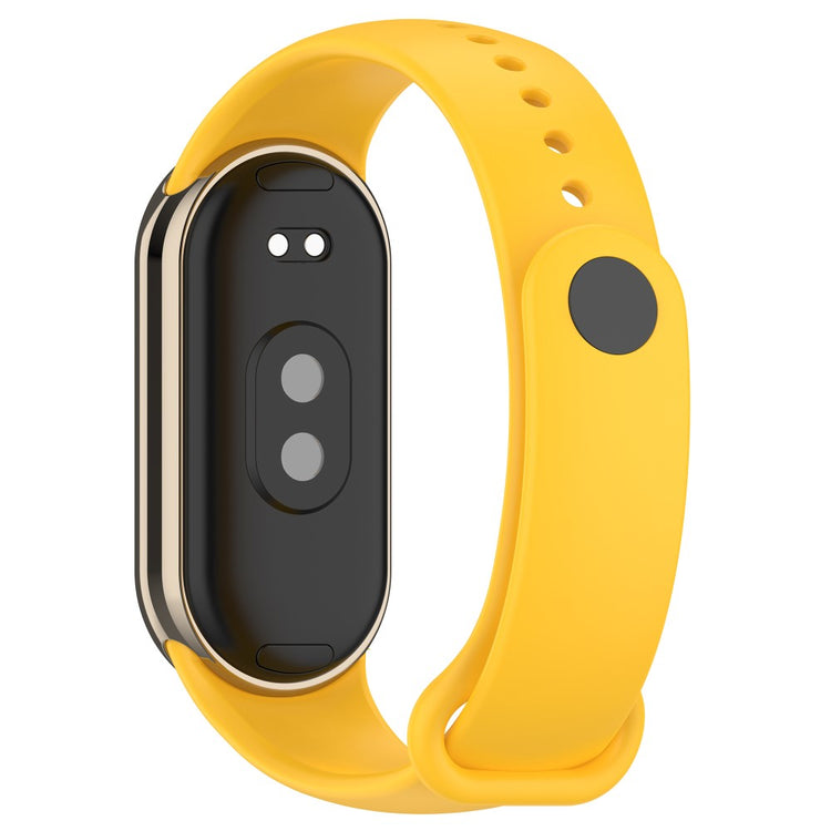 Mega Flot Silikone Rem passer til Xiaomi Smart Band 8 - Gul#serie_7