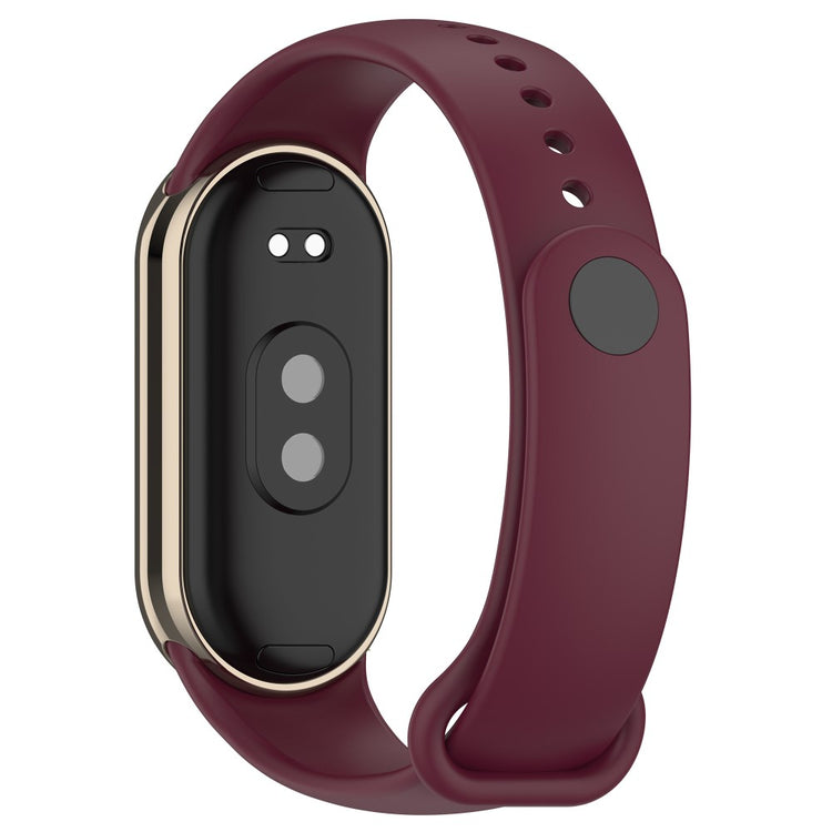 Mega Flot Silikone Rem passer til Xiaomi Smart Band 8 - Rød#serie_9