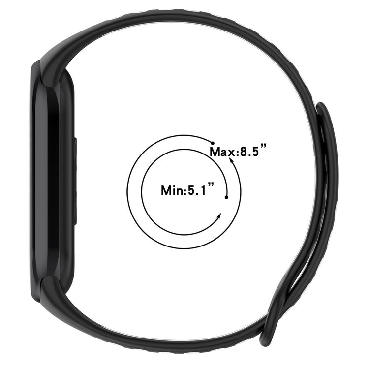 Mega Elegant Silikone Rem passer til Xiaomi Smart Band 8 - Blå#serie_1