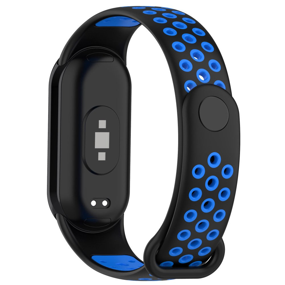 Mega Elegant Silikone Rem passer til Xiaomi Smart Band 8 - Blå#serie_3