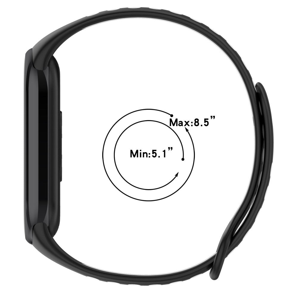 Mega Elegant Silikone Rem passer til Xiaomi Smart Band 8 - Rød#serie_6