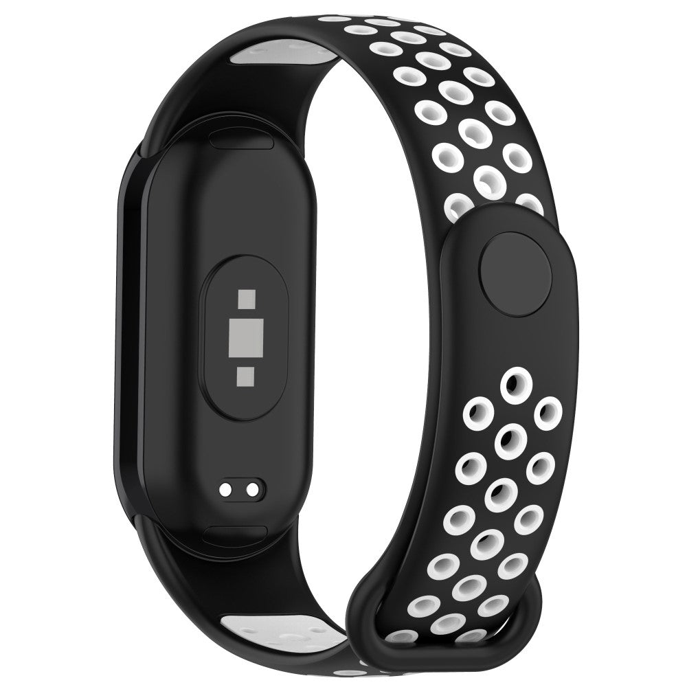 Mega Elegant Silikone Rem passer til Xiaomi Smart Band 8 - Hvid#serie_7