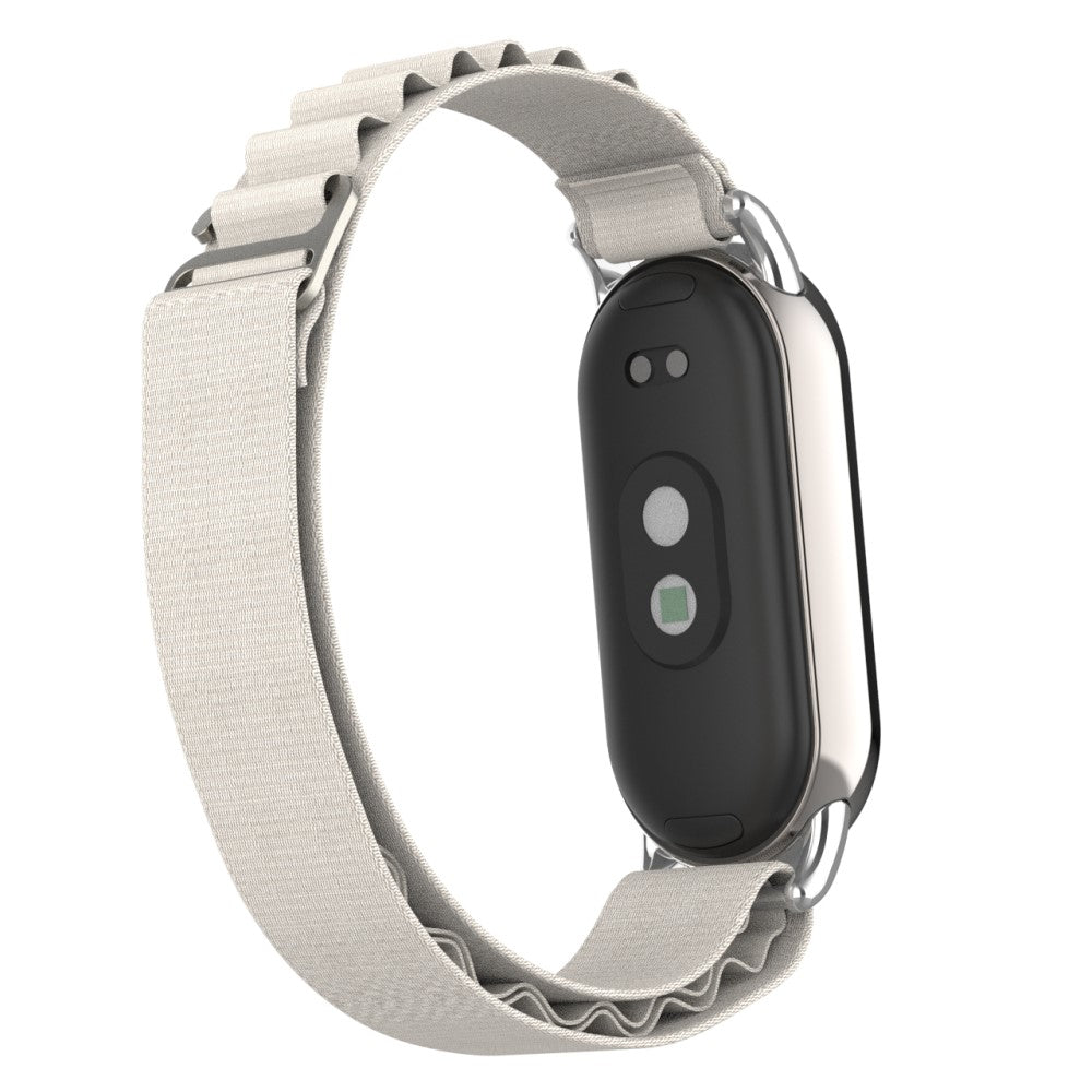 Meget Fed Nylon Rem passer til Xiaomi Smart Band 8 - Sølv#serie_2