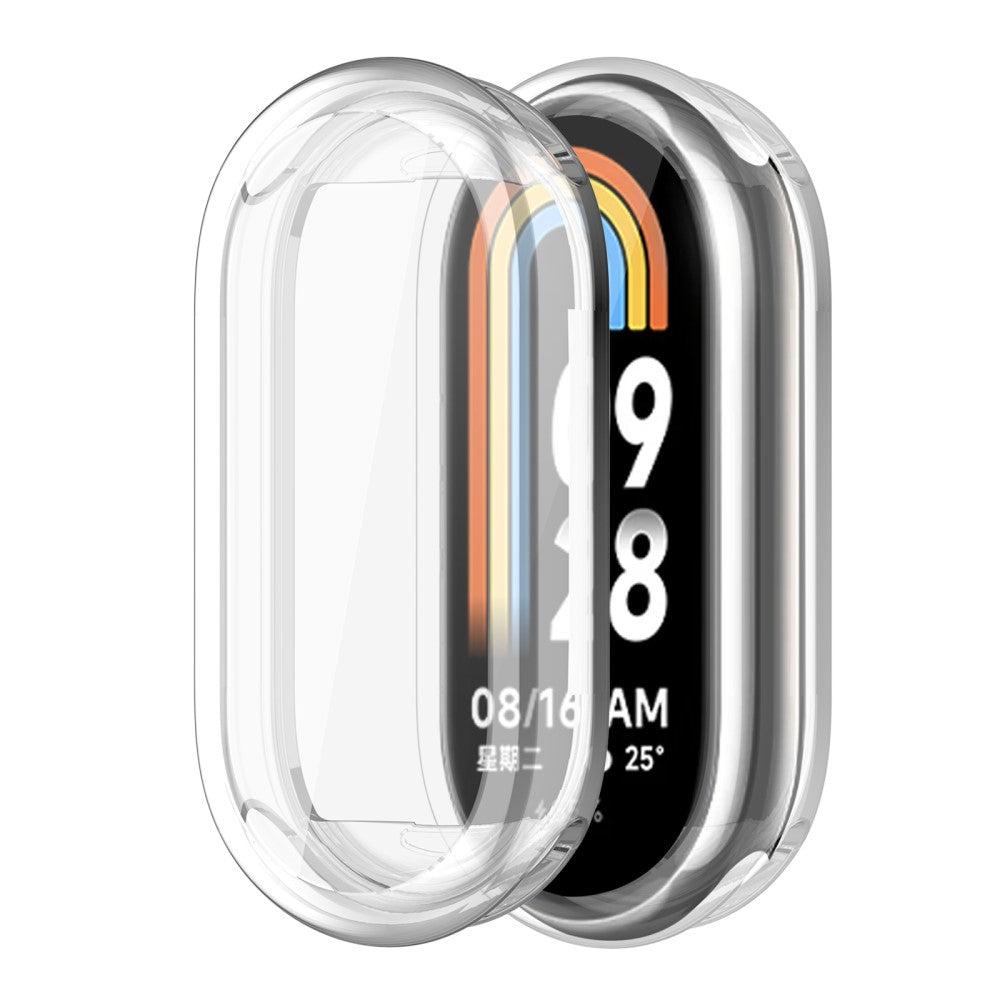 Godt Silikone Cover passer til Xiaomi Smart Band 8 - Gennemsigtig#serie_2