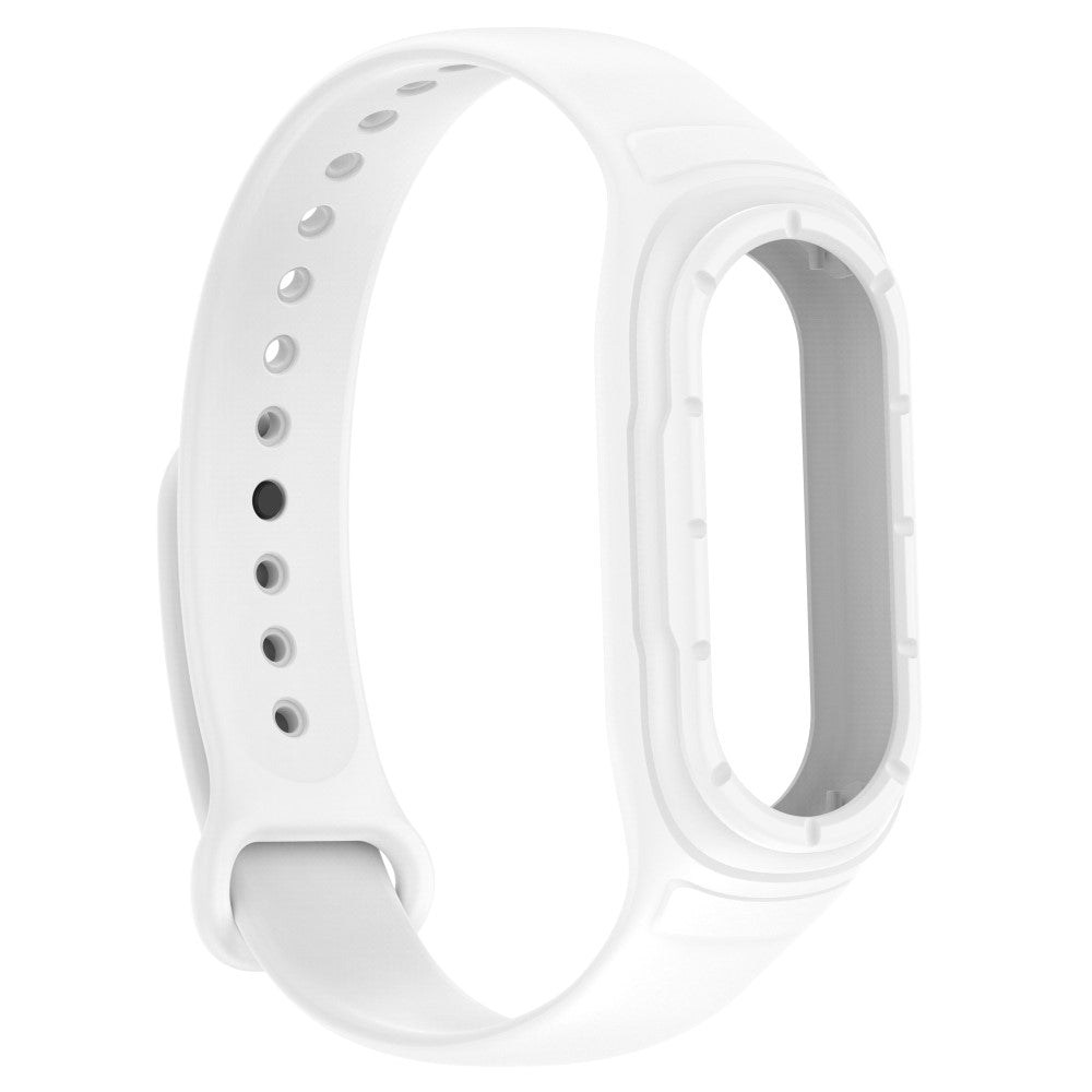 Alle Tiders Silikone Rem passer til Xiaomi Smart Band 8 - Hvid#serie_2