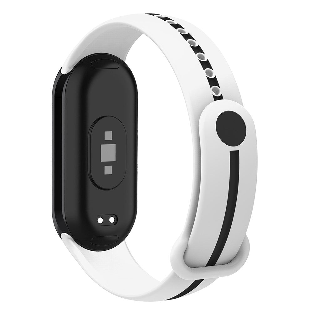 Vildt Flot Silikone Rem passer til Xiaomi Smart Band 8 - Hvid#serie_6