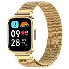 Metal Og Plastik Universal Rem passer til Xiaomi Redmi Watch 3 Active / Xiaomi Mi Watch Lite 3 - Guld#serie_2