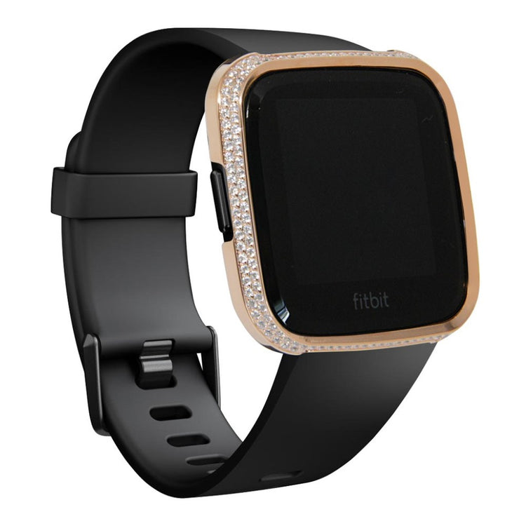 Mega Fed Fitbit Versa Metal og Rhinsten Cover - Flerfarvet#serie_2