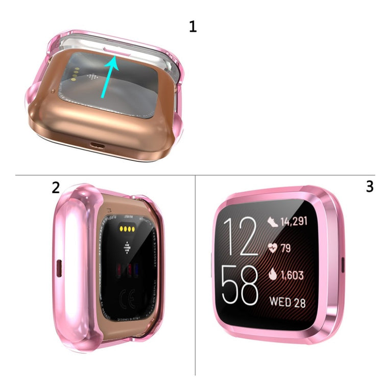 Rigtigt Godt Fitbit Versa 2 Silikone Cover - Pink#serie_6