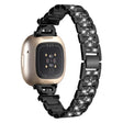 Assolutamente Affidabile Fitbit Sense / Fitbit Versa 3 Metallo E Strass Cinturino