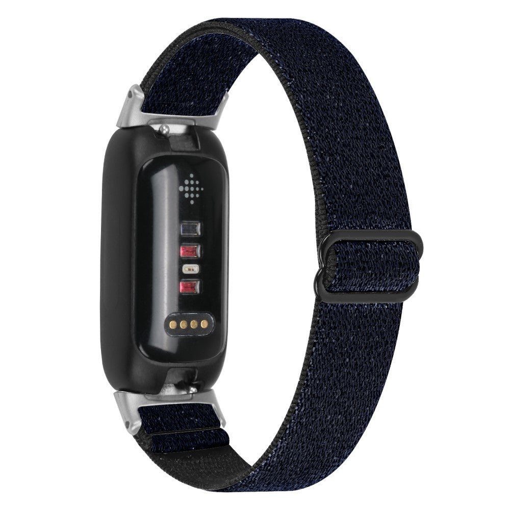 Cool Metal Og Nylon Rem passer til Fitbit Inspire 3 - Sort#serie_9