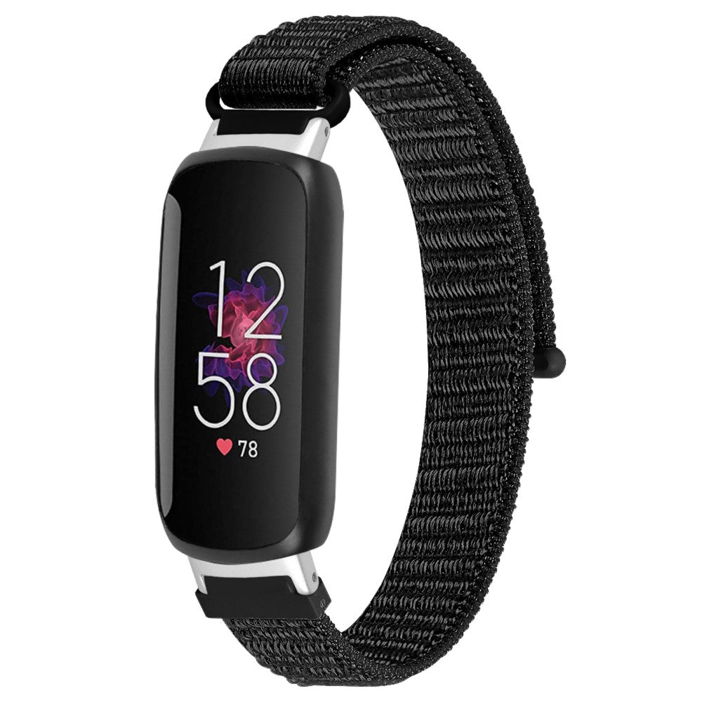 Helt Vildt Skøn Nylon Rem passer til Fitbit Inspire 3 - Sort#serie_4