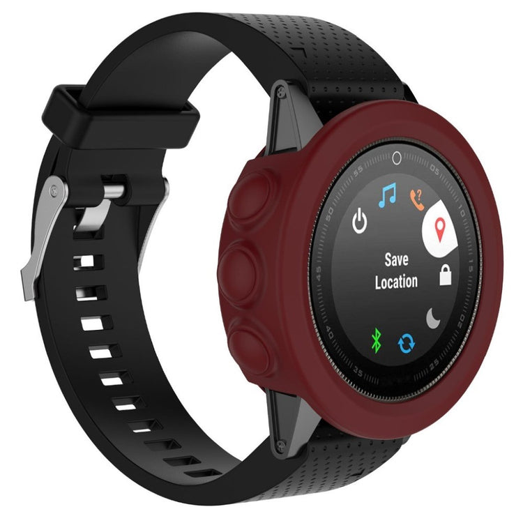 Rigtigt Flot Garmin Fenix 5X Silikone Cover - Rød#serie_4