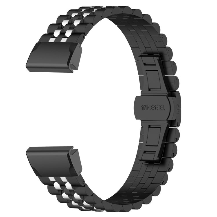 Super Kønt Metal Universal Rem passer til Garmin Smartwatch - Sort#serie_4