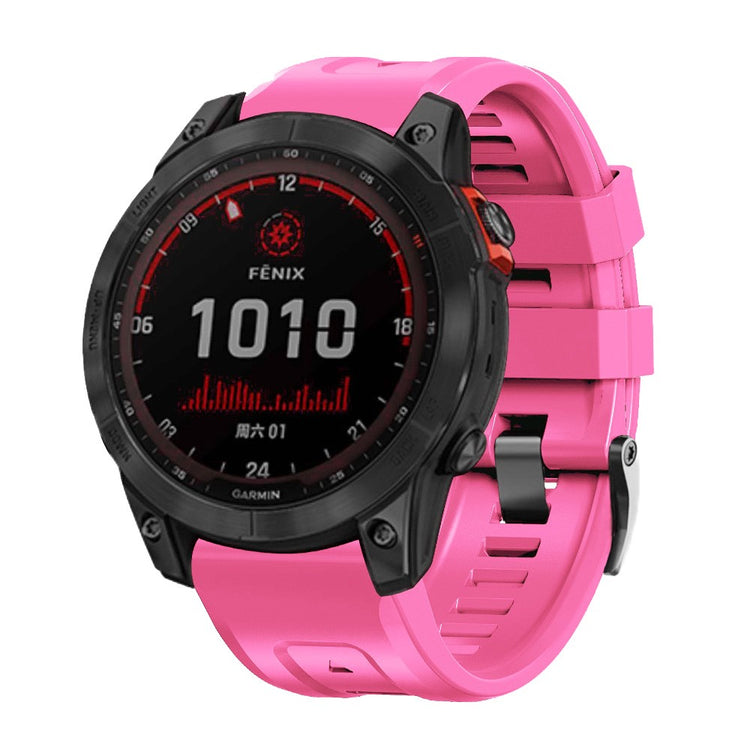 Super Skøn Silikone Universal Rem passer til Smartwatch - Pink#serie_4