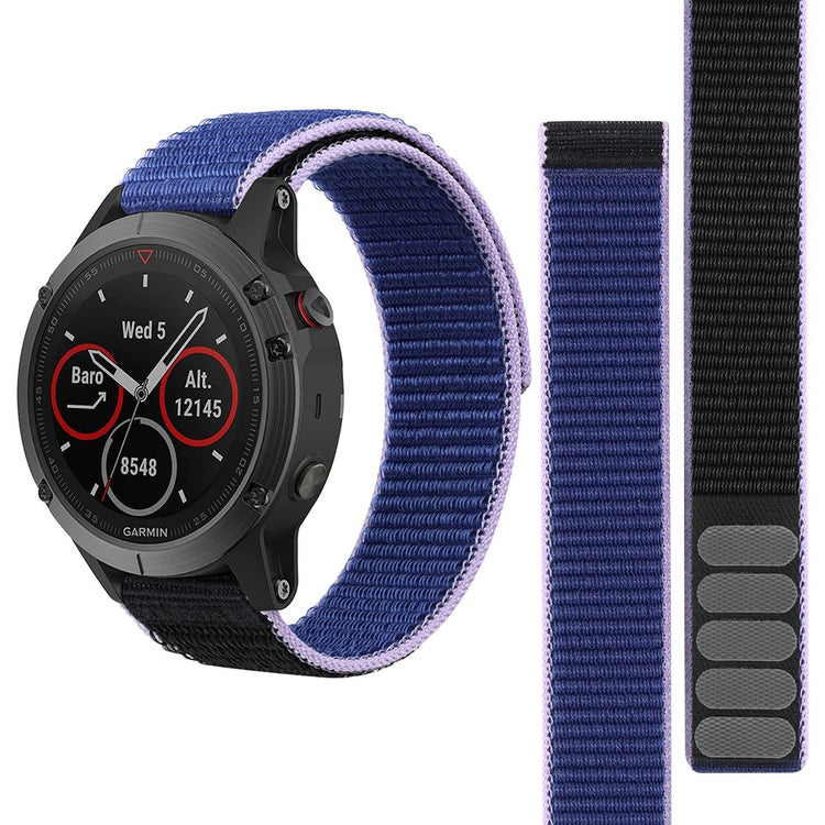 Superflot Nylon Universal Rem passer til Smartwatch - Blå#serie_1