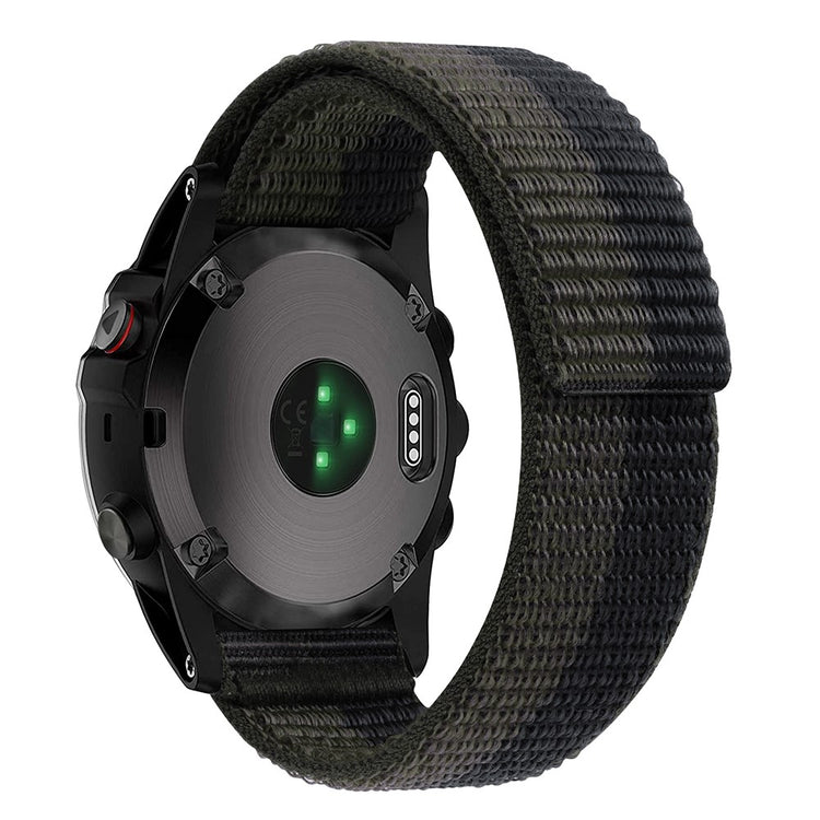 Superflot Nylon Universal Rem passer til Smartwatch - Sølv#serie_6