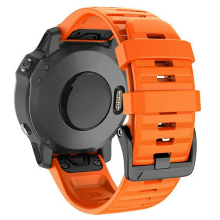 Helt Vildt Godt Metal Og Silikone Universal Rem passer til Smartwatch - Orange#serie_3