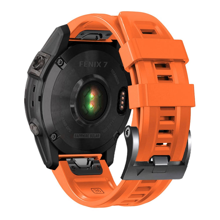 Super Holdbart Silikone Universal Rem passer til Smartwatch - Orange#serie_4