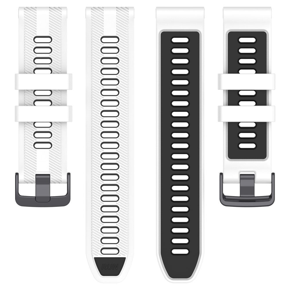 Super Slidstærk Silikone Universal Rem passer til Smartwatch - Hvid#serie_2