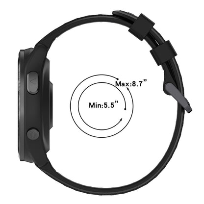 Super Slidstærk Silikone Universal Rem passer til Smartwatch - Sølv#serie_6