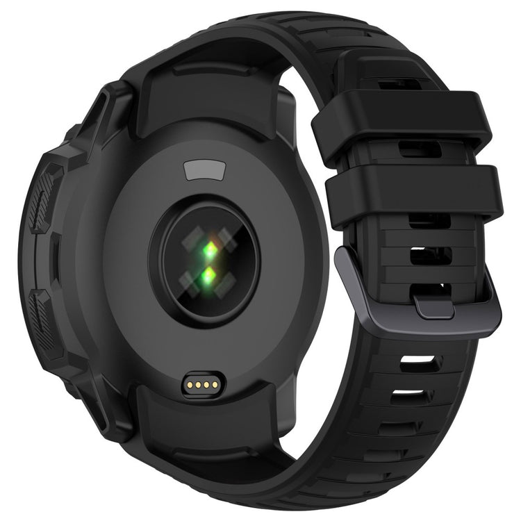 Vildt Smuk Metal Og Silikone Universal Rem passer til Smartwatch - Sort#serie_1