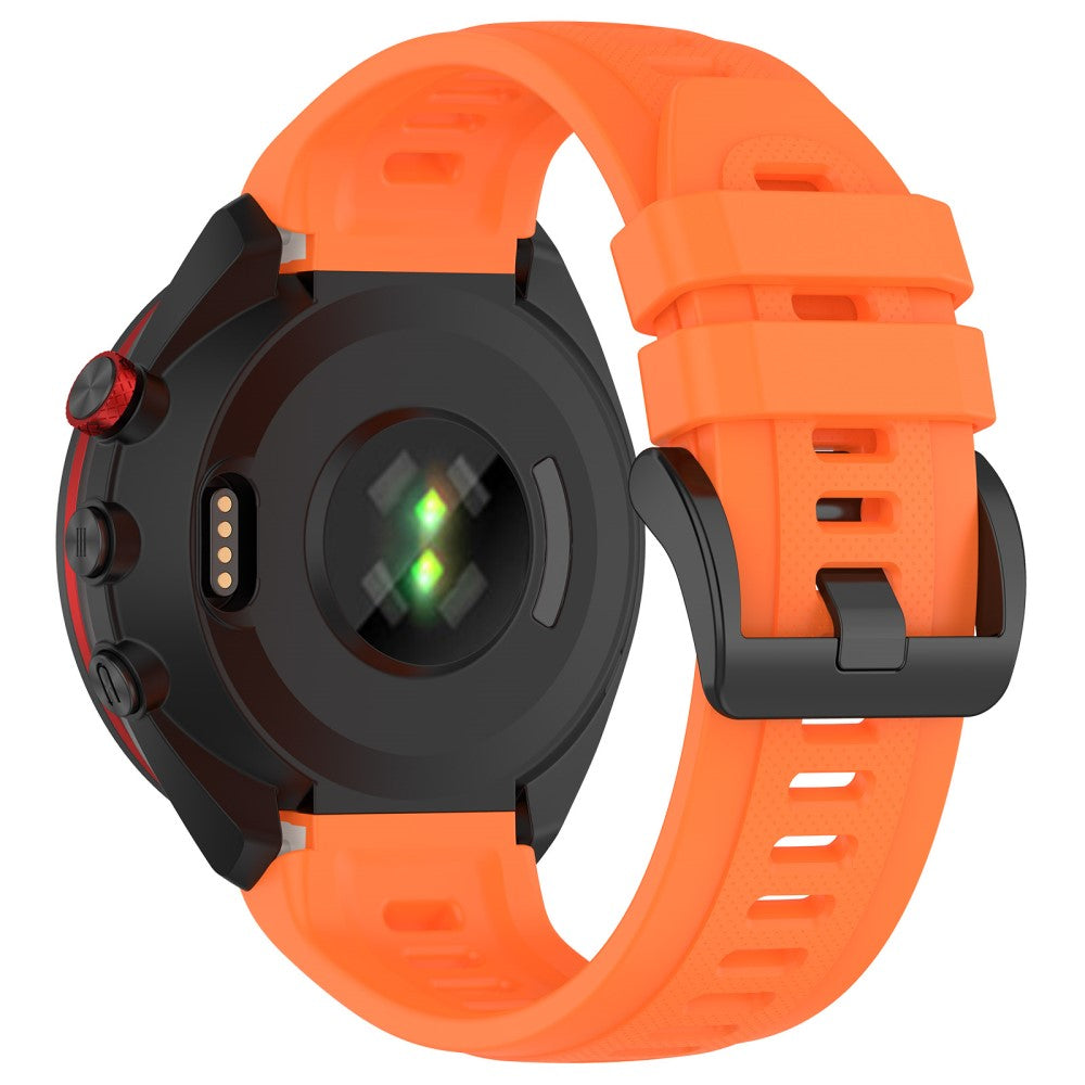 Metal Og Silikone Universal Rem passer til Garmin Approach S70 (42mm) / Garmin Approach S70 Series - Orange#serie_9