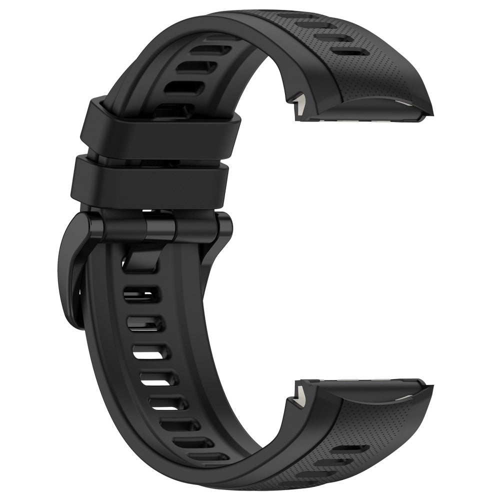 Metal Og Silikone Universal Rem passer til Garmin Approach S70 (47mm) / Garmin Approach S70 Series - Sort#serie_1