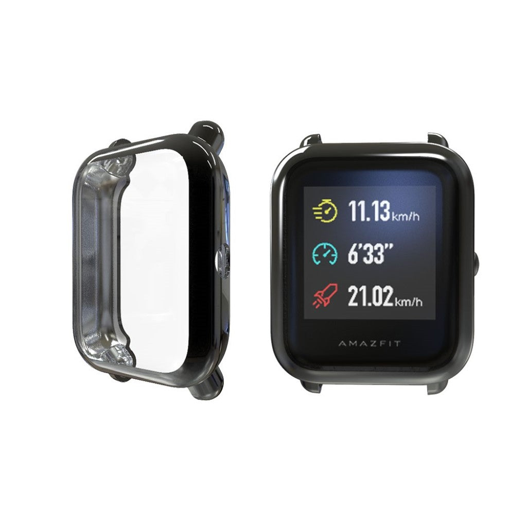 Rigtigt Fed Amazfit Youth Silikone Cover - Sort#serie_2