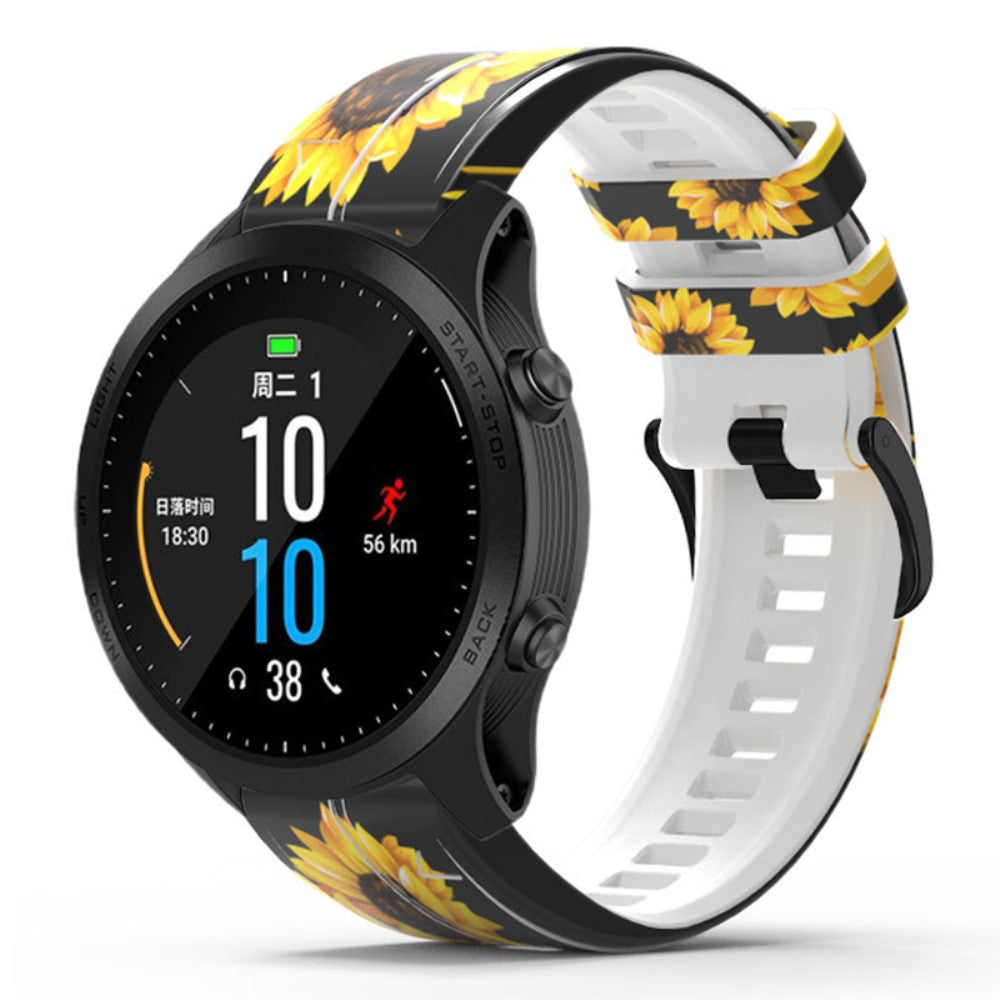 Smuk Silikone Universal Rem passer til Smartwatch - Gul#serie_4