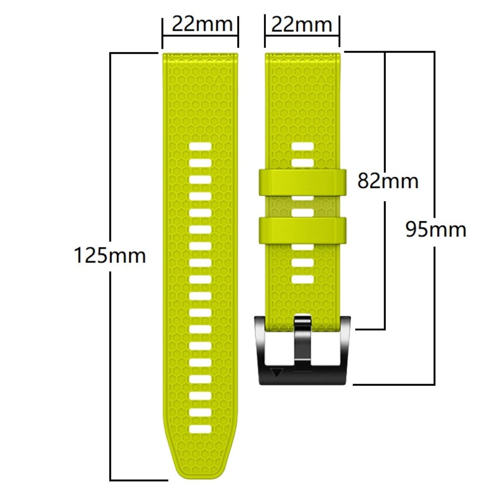 22mm dual-color honeycomb style silicone strap for Amazfit / Garmin / Coros watch - Black+Grey#serie_6