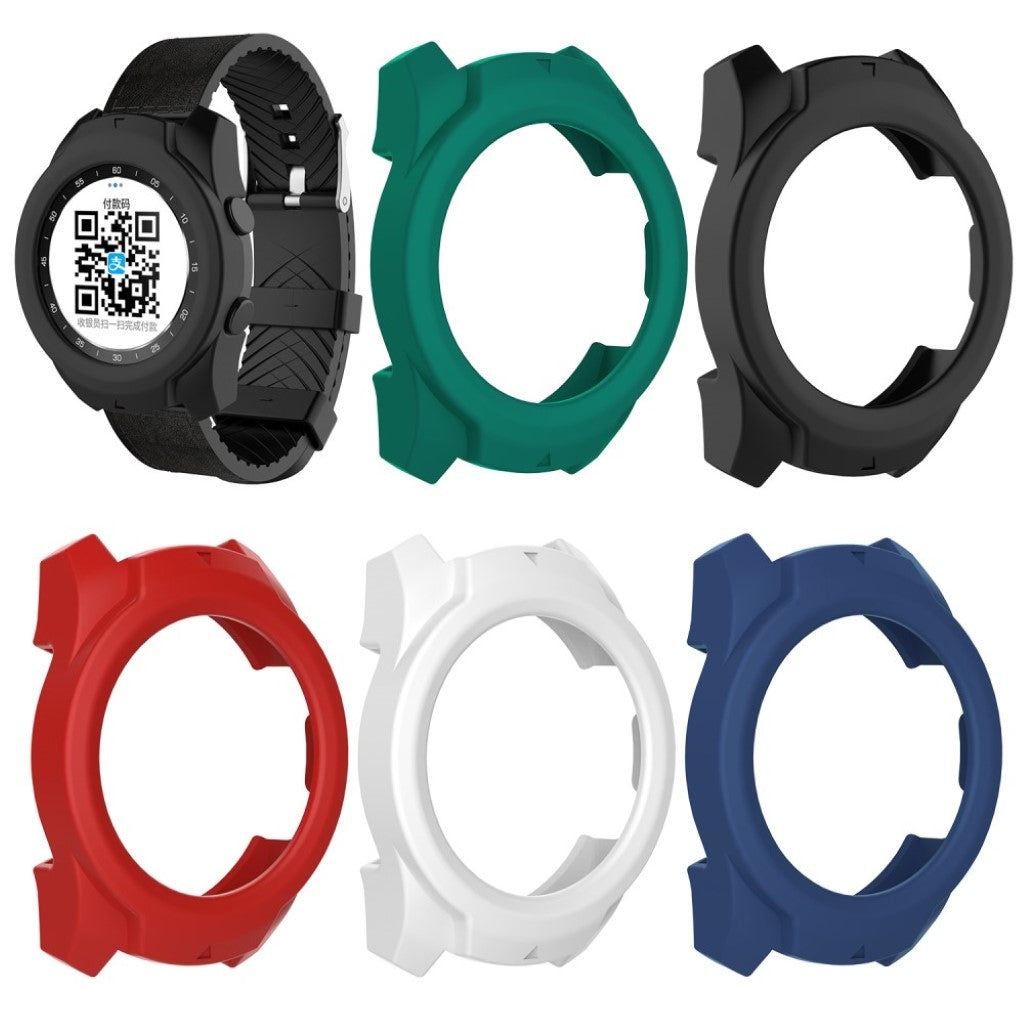 Mega Flot Ticwatch Pro Silikone Cover - Sort#serie_1