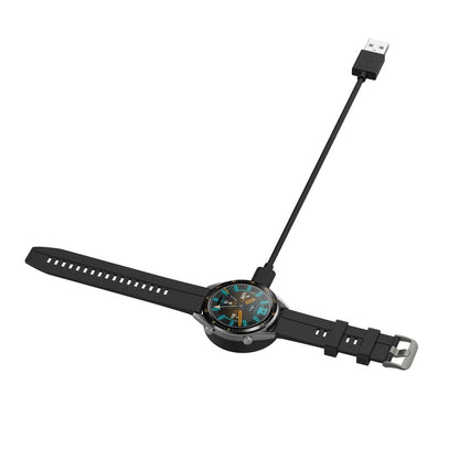 1m Plastik Ladestation passer til Smartwatch - Sort#serie_3