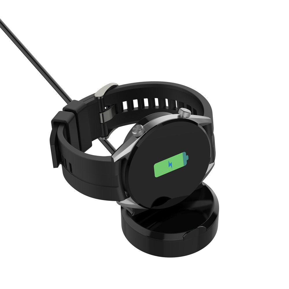 Plastik Magnetisk Ladestation passer til Smartwatch - Sort#serie_1