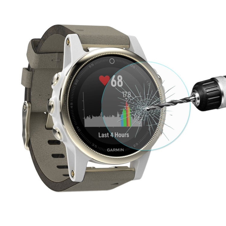 Garmin Fenix 5S Hærdet Glas Skærmbeskytter - Sølv#serie_1