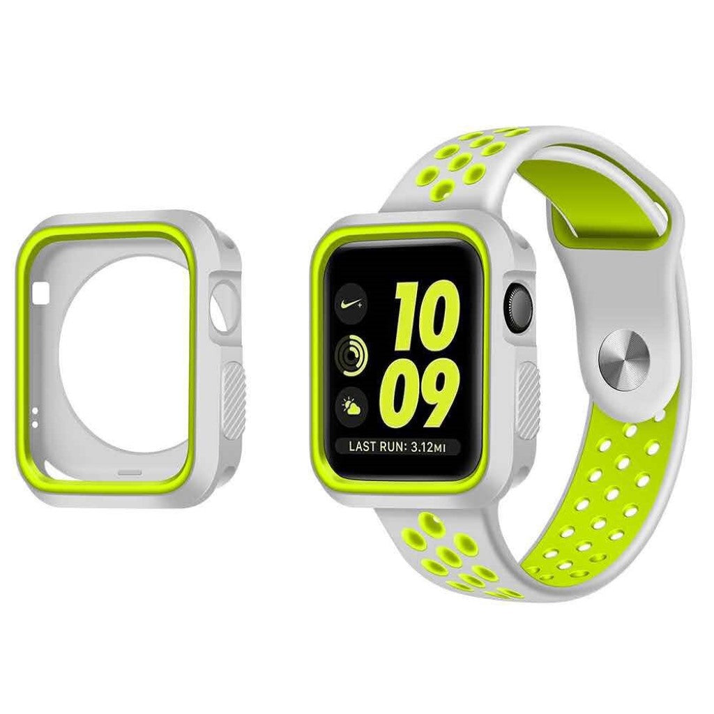 Godt Apple Watch Series 1-3 42mm Silikone Cover - Grøn#serie_1