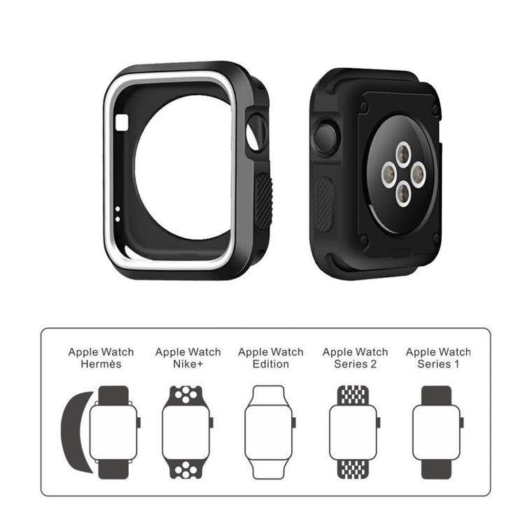 Godt Apple Watch Series 1-3 42mm Silikone Cover - Hvid#serie_5